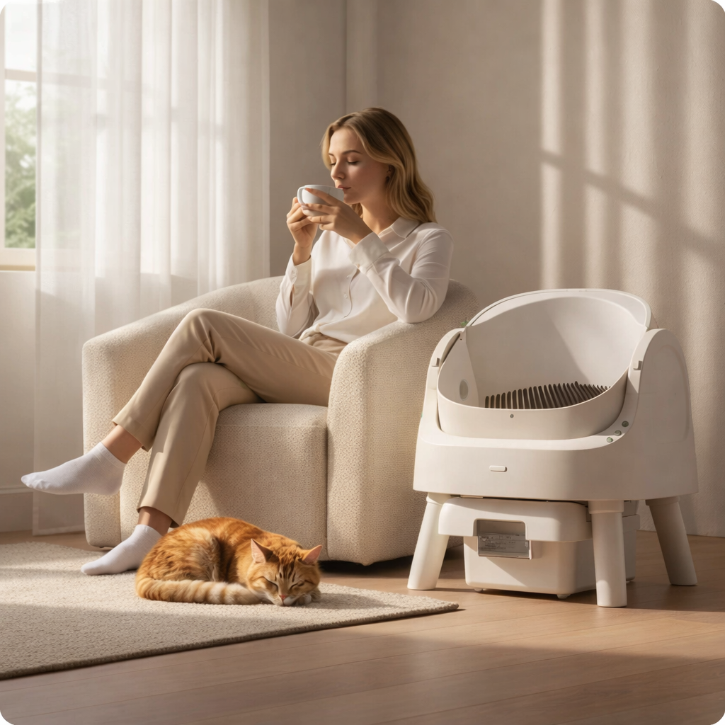 DOEL - Selbstreinigende Katzentoilette